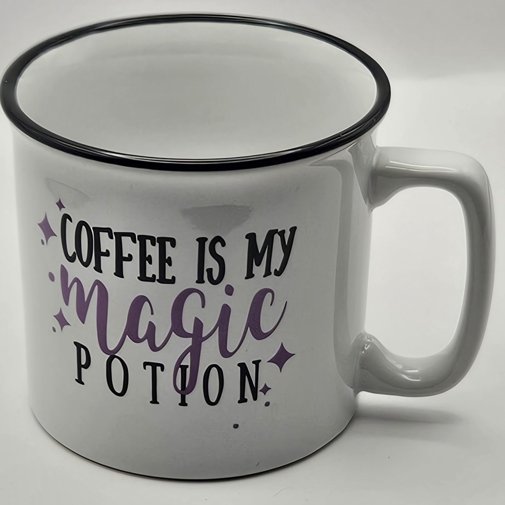 Coffee Is My Magic Potion Mug White Ceramic Coffee Cup Witchy Gift Halloween Cof